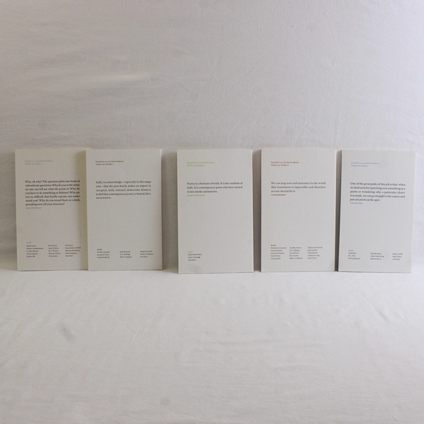 Lot of 5 Poetry Magazines February March April May June 2010 Paperback