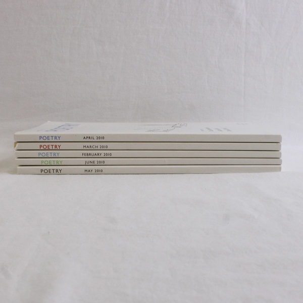Lot of 5 Poetry Magazines February March April May June 2010 Paperback