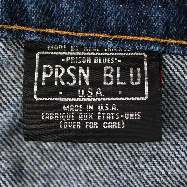 Vintage Prison Blues Men's 40x30 Denim Carpenter Jeans Made in USA