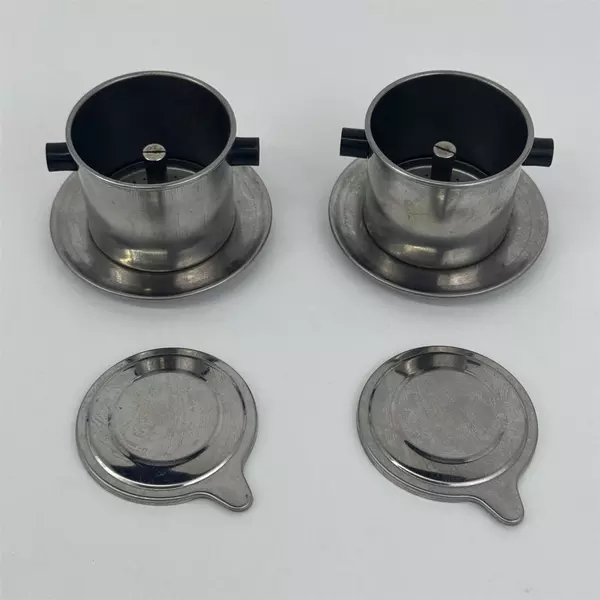 2 Vietnamese Coffee Filter Stainless Steel Filter Press Maker Ca Phe Phin