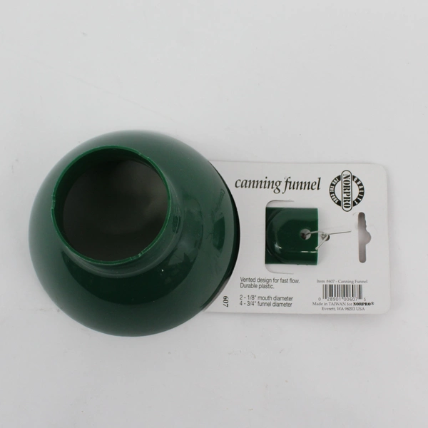 Norpro Canning Wide Mouth Plastic Funnel, Green, 4.75in NEW
