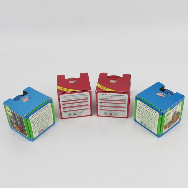 Lot Of Ball Limited Edition Regular Mouth Jar Lids And Rings In Red And Blue