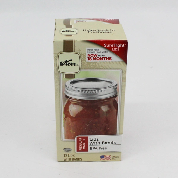 1 Box Each Kerr 12ct Regular Mouth and Wide Mouth Canning Jar Lids and Rings