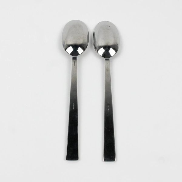 Lot Of 2 Oneida Silver Sunnybrook (Stainless) Flatware Serving Spoons 8.5" Long