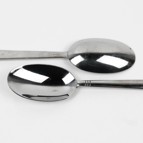 Lot Of 2 Oneida Silver Sunnybrook (Stainless) Flatware Serving Spoons 8.5" Long