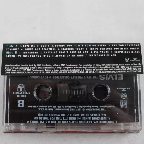 The Elvis Presley Collection: Love Songs 1 (Cassette, 1997)