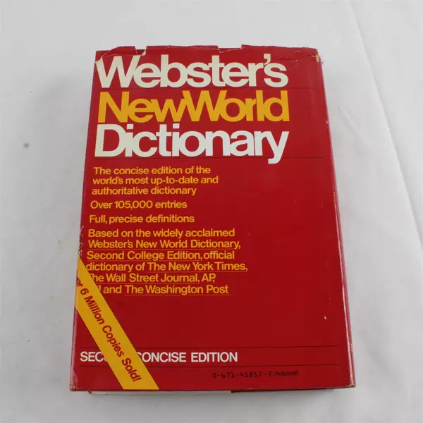 Webster's New World Dictionary of American English - Hardcover 1982