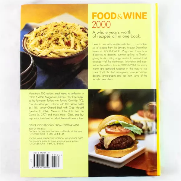 Food & Wine Magazine 2000 Annual Cookbook Hardcover