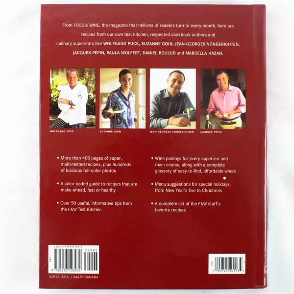 Food & Wine Annual Cookbook 2004 Hardcover - Year of Recipes