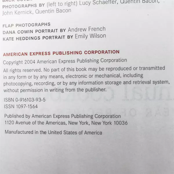 Food & Wine Annual Cookbook 2004 Hardcover - Year of Recipes
