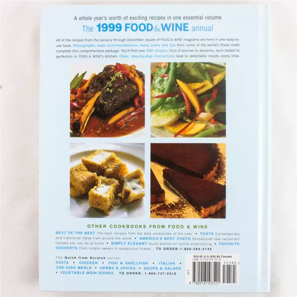 Food & Wine: The Complete Collection Recipes 1999 20th Anniversary Hardcover