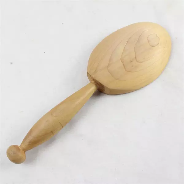 Solid Maple Short Handle Serving Spoon 10.25" Wooden Kitchen Utensil