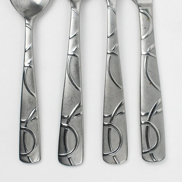 4-Piece Place Setting Cambridge Silver CBS224 Pattern Stainless Steel Rare