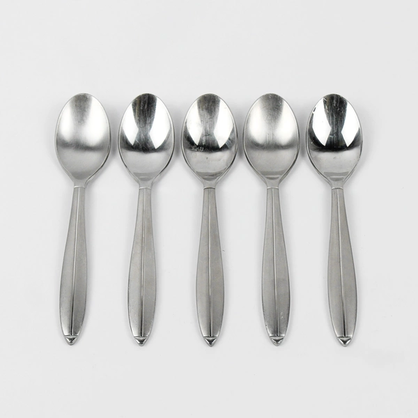 Lot of 5 Cambridge Silver CBS46 Pattern Teaspoons Stainless 6.5 Inches
