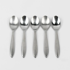 Lot of 5 Cambridge Silver CBS46 Pattern Teaspoons Stainless 6.5 Inches