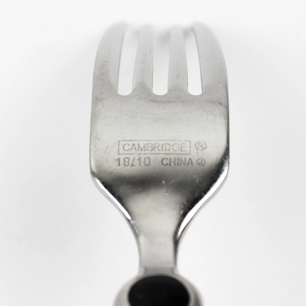 4 Cambridge Silver CBS119 18/10 Stainless Black Dot Dinner Forks Very Rare