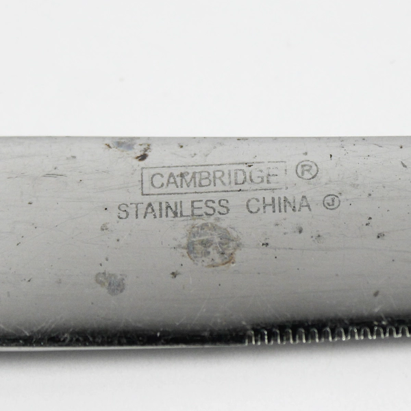 Cambridge Silver CBS119 18/10 Stainless Black Dot Dinner Knife Very Rare