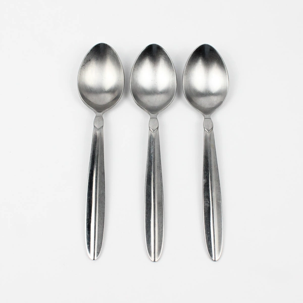 Lot of 3 Cambridge Silver CBS45 Pattern Oval Soup Spoons (Tablespoon) SS 8"