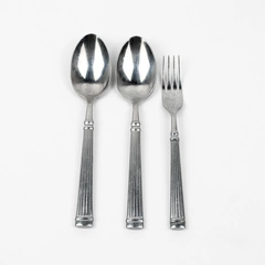 Lot of 3 Cambridge Silver CBS124 Pattern 1 Salad Fork 2 Oval Soup Spoons SS