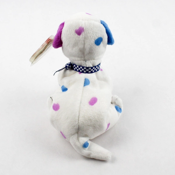 TY Beanie Baby Dizzy the Dalmatian Spotted Blue and Pink 2001 Tags Collectible