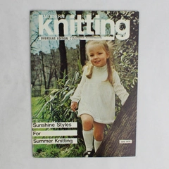 Vintage Modern Knitting Magazine Machine Knitting June 1970 Sunshine Styles