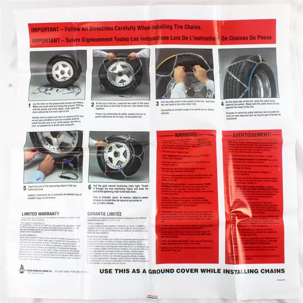 Les Schwab Tire Chains Model #1335 Original Storage Case-Quick Fit