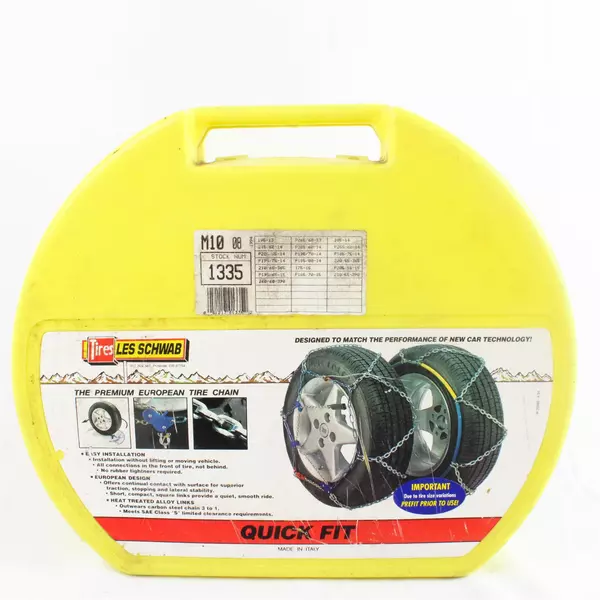 Les Schwab Tire Chains Model #1335 Original Storage Case-Quick Fit