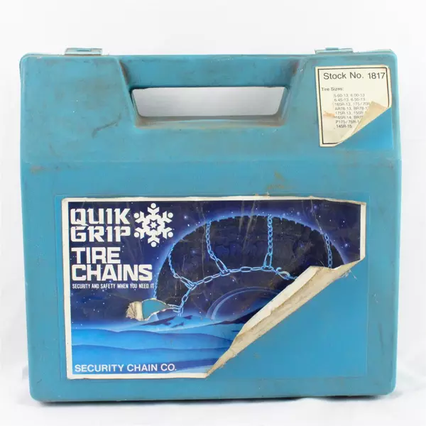 Security Chain Co. Tire Chains Model #1817 Original Storage case-Quick Grip
