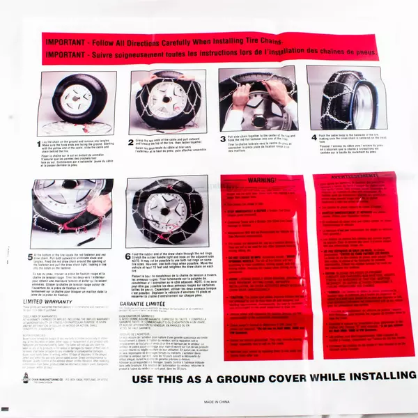 Les Schwab Tire Chains Model #1545-s Original Storage Bag-Never Used