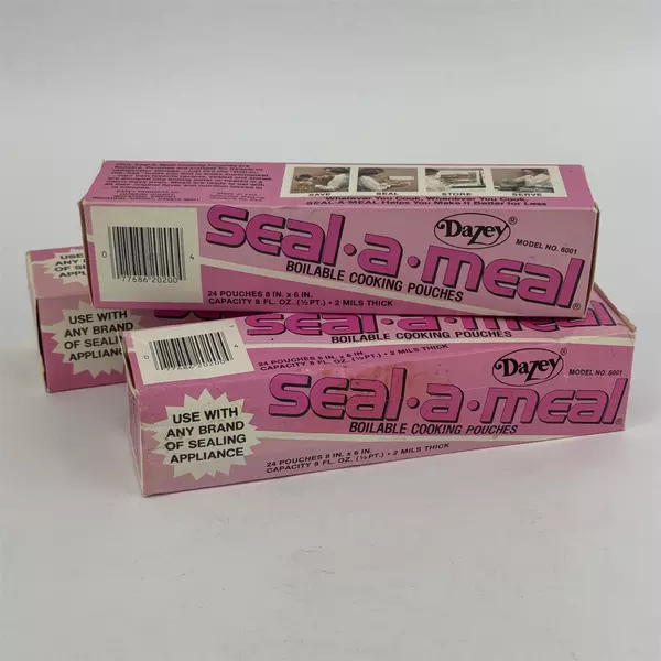 Lot of Dazey Seal A Meal Boilable Cooking Pouches 6001 and 6003