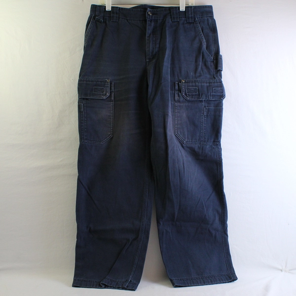 Duluth Trading Co Men's 37x32 Cargo Pants Dark Navy Heavyweight Canvas Workwear