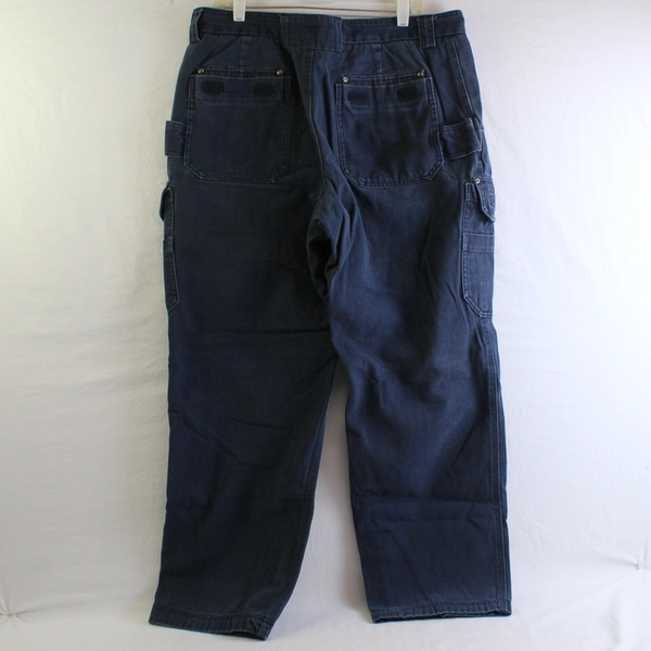Duluth Trading Co Men's 37x32 Cargo Pants Dark Navy Heavyweight Canvas Workwear