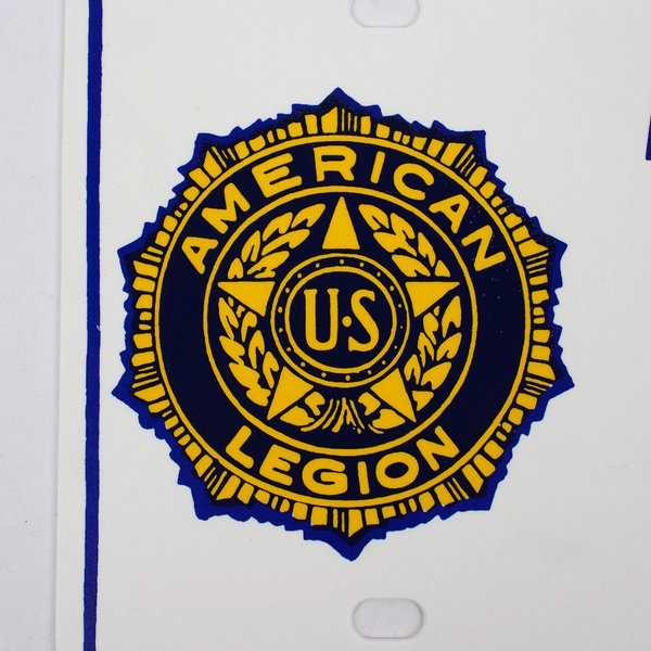 Unbranded American Legion Plastic License Plate McMinnville, Oregon Post 21
