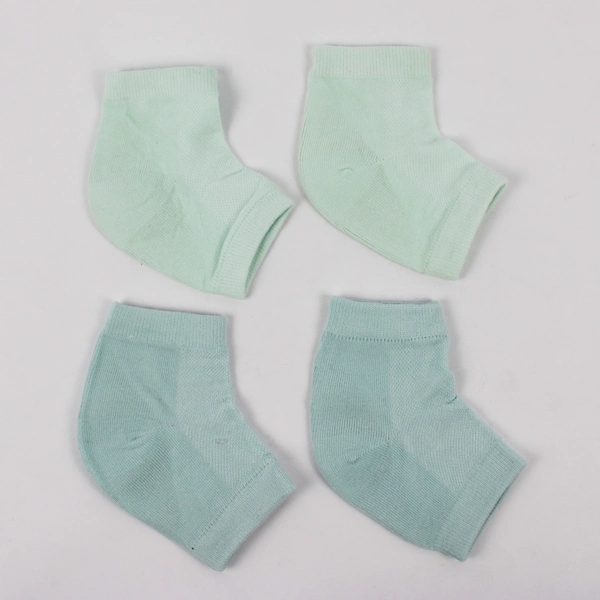 Lot of 4 Pairs of Moisturizing Pastel Colored Heel Socks, Boao Brand