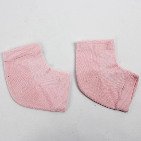 Lot of 4 Pairs of Moisturizing Pastel Colored Heel Socks, Boao Brand