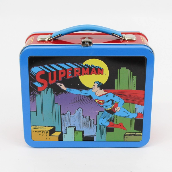 1998 DC Comics Hallmark Superman Metal Superhero Lunchbox Ltd Edition 5E/6085