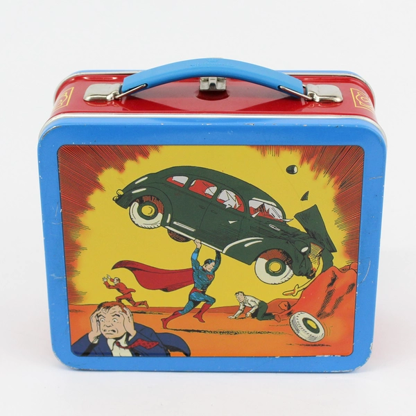 1998 DC Comics Hallmark Superman Metal Superhero Lunchbox Ltd Edition 5E/6085