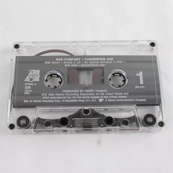 Bad Company Dangerous Age Cassette Tape 1988
