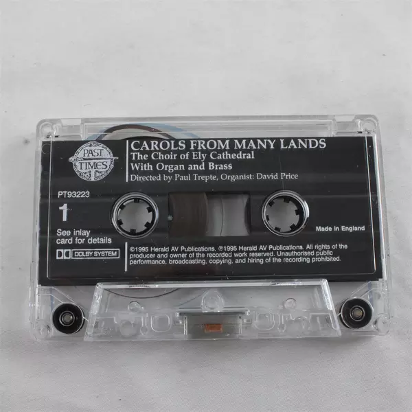 Carols From Many Lands Cassette Tape The Choir Of Ely Cathedral