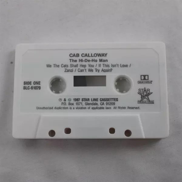 Star Line Cassettes Live Cab Calloway 1987