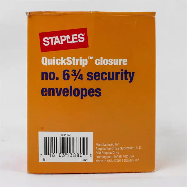 157 White Envelopes 6.75"x 3.75"