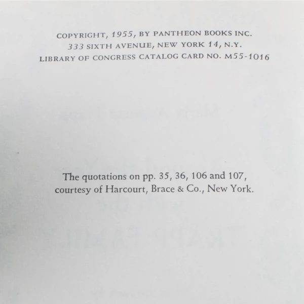 Around the Year with the Trapp Family Hardcover Maria Augusta Trapp 1955