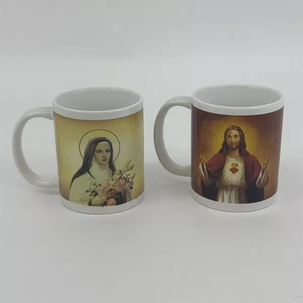 Lot of 2 Religious Morning Prayer Coffee Mugs