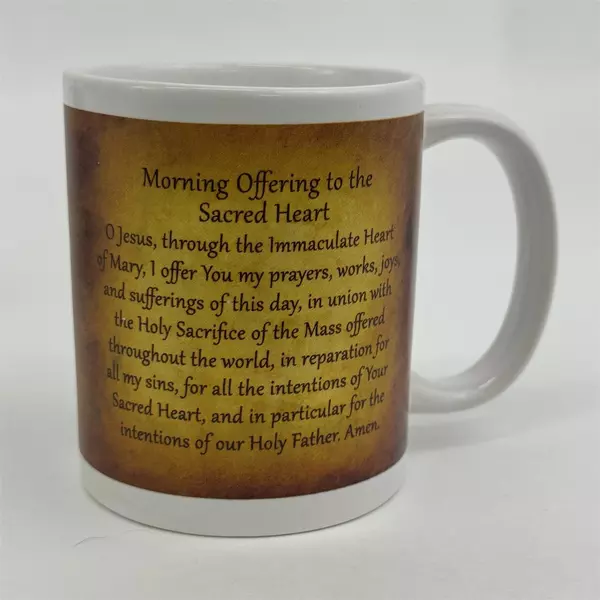 Lot of 2 Religious Morning Prayer Coffee Mugs