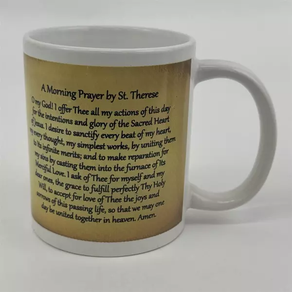 Lot of 2 Religious Morning Prayer Coffee Mugs