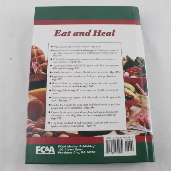 Eat and Heal Hardcover By FC&A Medical Publishing