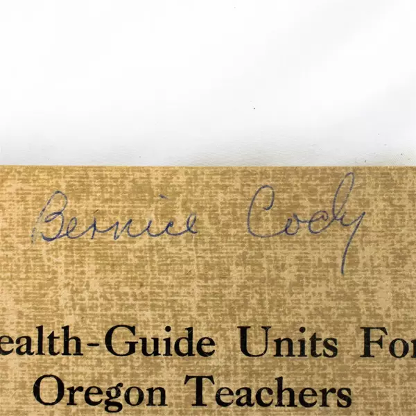 Health Guide Units For Oregon Teachers Grades 7-12 By Howard Hoyman 1946 