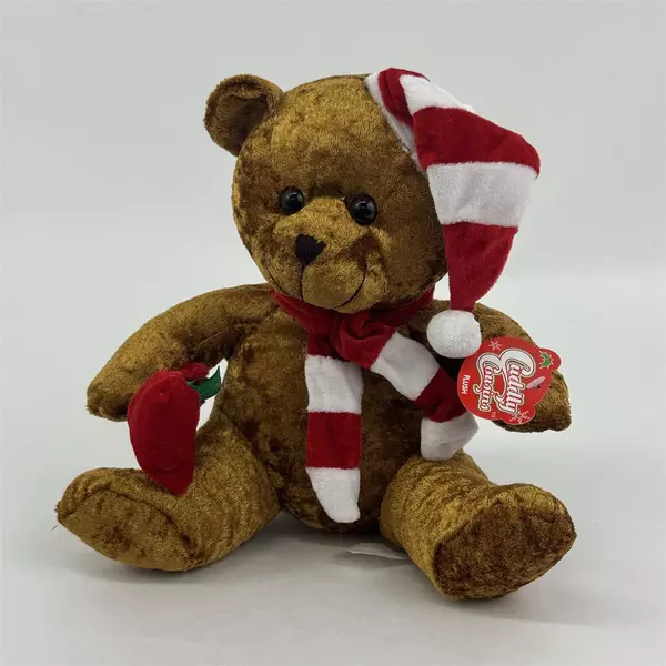 Cuddly Cousins Teddy Bear Christmas Plush Stuffed Animal Toy 9 Inch
