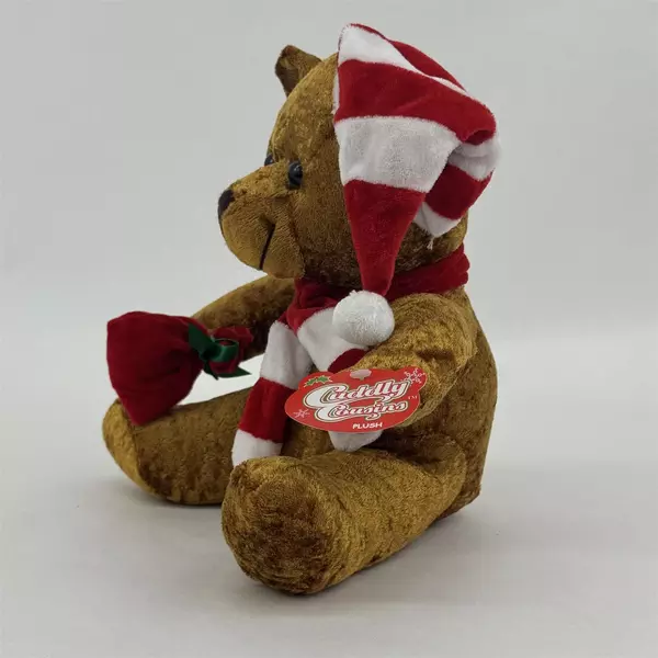 Cuddly Cousins Teddy Bear Christmas Plush Stuffed Animal Toy 9 Inch