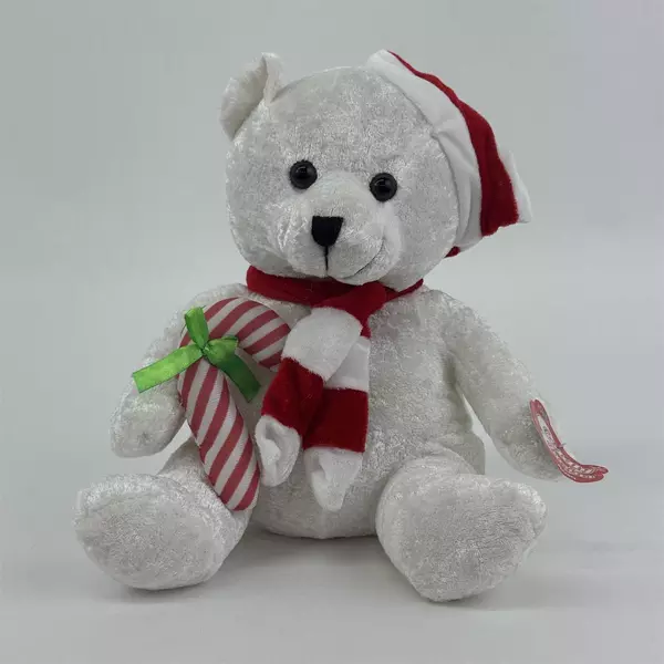 Cuddly Cousins Polar Bear Christmas Plush Stuffed Animal Toy 10 Inch